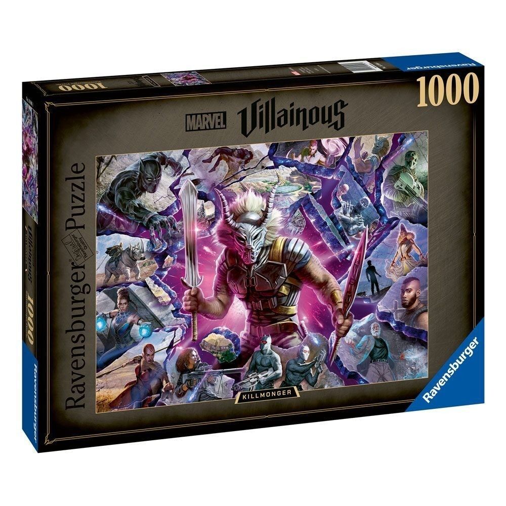 NEW SEALED Ravensburger Marvel Villainous: Killmonger 1000Pc Jigsaw Puzzle